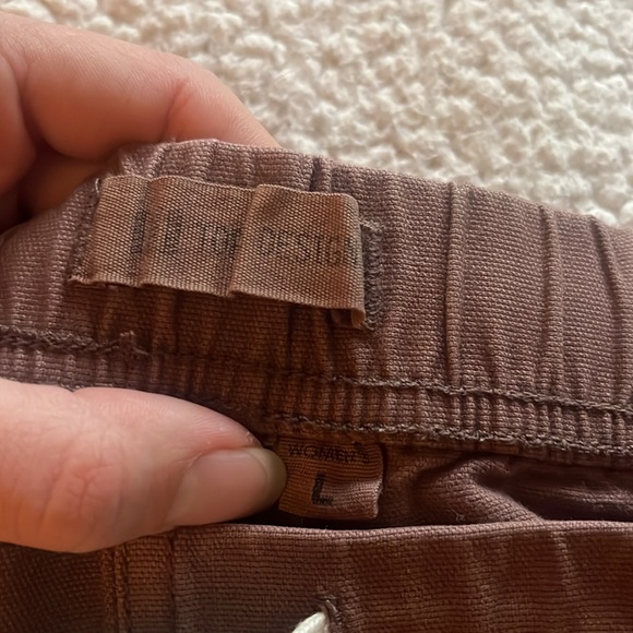 Topo Designs Dirt Shorts Women’s Hiking Casual Versatile - L - Peppercorn Brown - Picture 12 of 12